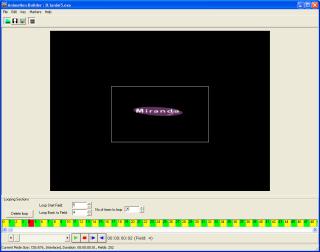 Media Conversion Software Animation Builder The Video Frames data relating to an animation can be used as a guide to the memory requirements of the sequence when loaded in an Imagestore (32Mb of