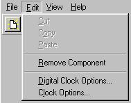 Clock Builder Media Conversion Software Components from the File menu and then select each image as described above. Exit Closes the Clock Builder program.