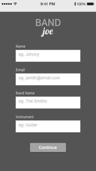 When a second, third or fourth band member signs up, they can choose the existing band name and seek approval to join that group.