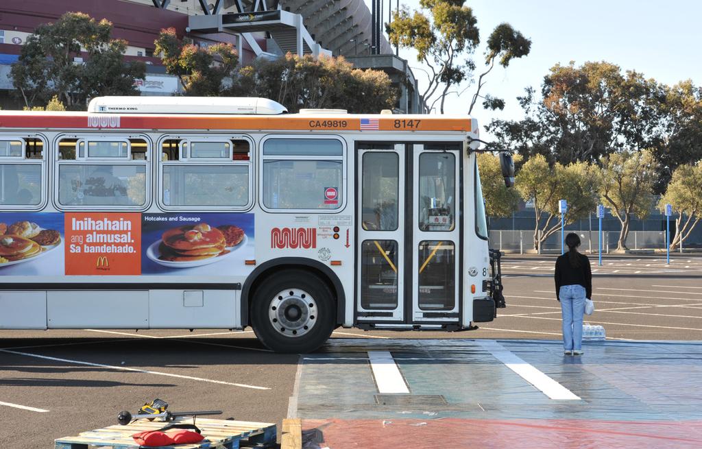The idea is straightforward: recreate the accident scene off-site, (reconstructing the accident in the middle of one of the busiest intersections in San Francisco was not an option), and move the bus