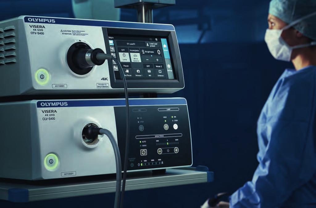 VISERA 4K UHD IMPROVEMENT OF VISIBILITY VISERA 4K UHD IMAGING CHAIN The Concept of the 4K UHD System Olympus is always trying to achieve laparoscopic visibility that is equivalent to open surgery by