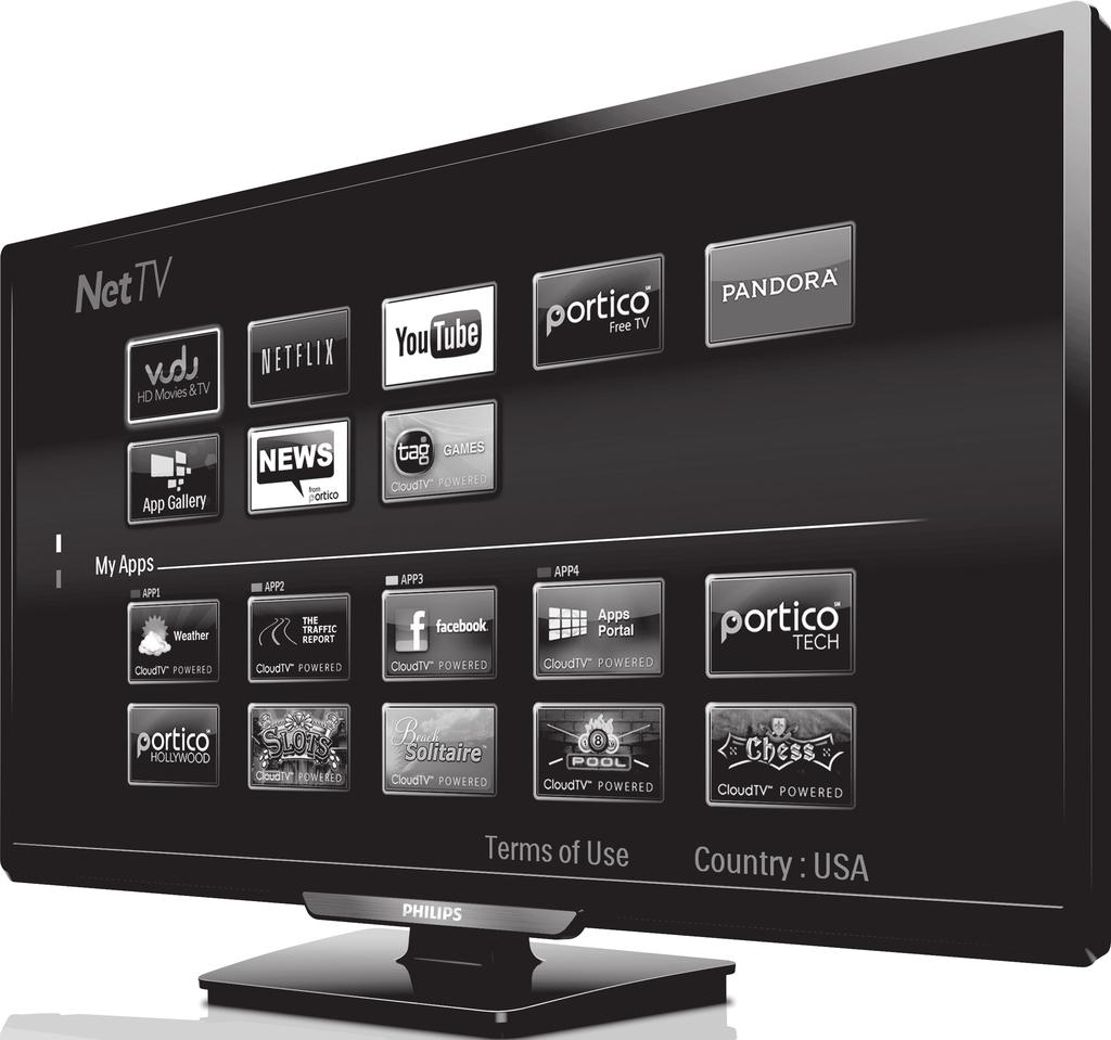Televisions 4000 series 32PFL4901 Register your product and get support at www.philips.