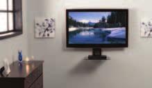 Sanus Single Accessory Shelf Mount Accessory Tilting The new SANUS VMA40 on-wall component shelf mounts directly under wall-mounted TVs for a sleek,