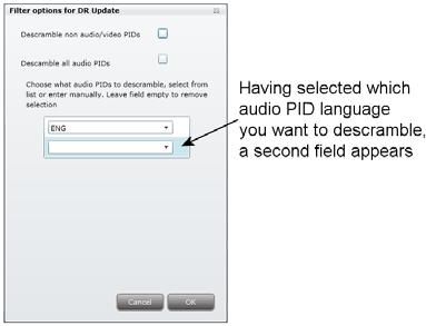 You can descramble as many audio PIDs as you need.