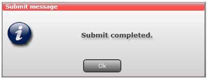 Then click the Submit button to enter the configuration into the TDX headend system. A message window is displayed confirming that the configuration has been submitted to the TDX system.