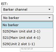 Enter the required original network ID in the Orig. network ID field. Select which standard you want to use, DVB or Nordig. By default DVB is selected.