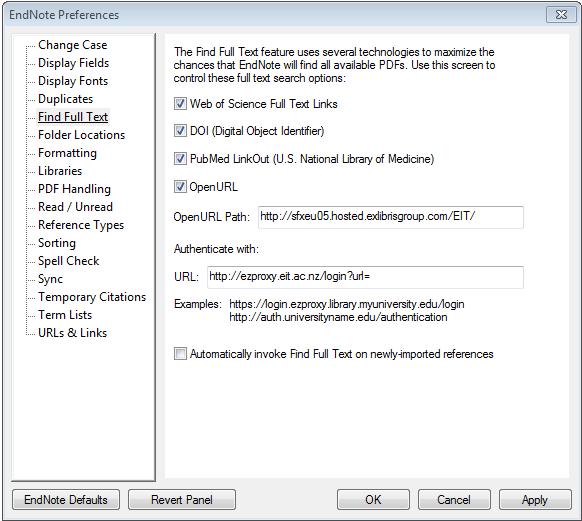Other EndNote Features Attaching Files to a Reference in the EndNote Library Files can be attached to the references in the EndNote library.