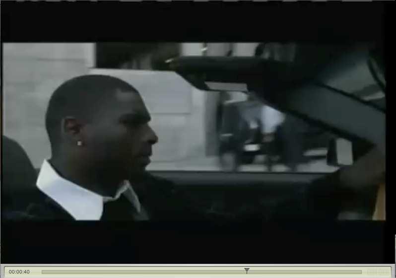 Scene 21 Character (A) Character, LaDainian Tomlinson, in the car. Music: nondiegetic. Representation: action.