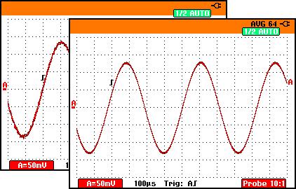 Using The Scope Using Average, Persistence and Glitch Capture 1 Using Average, Persistence and Glitch Capture Using Average for Smoothing Waveforms To smooth the waveform, do the following: 1 Display