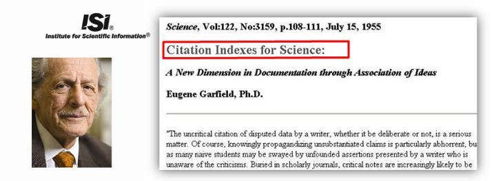 with his concept of citation indexing and