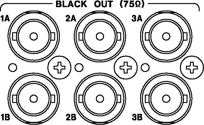 9. ANALOG BLACK OUTPUT (BLACK SETTING) 9. ANALOG BLACK OUTPUT (BLACK SETTING) Three analog black signals are output from the BLACK OUT connectors on the rear panel.