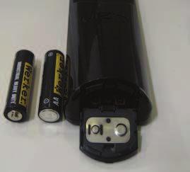 1.4.1 Insertion of Batteries in the Remote Control Insert two AA batteries into the remote control.