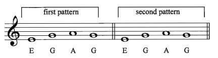 Section 5 REPETITION AND SEQUENCE To repeat a section of music means to play exactly the same thing again.