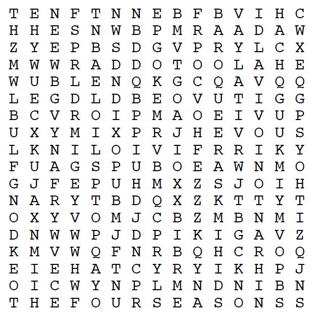 Vivaldi Word Search Have a look for