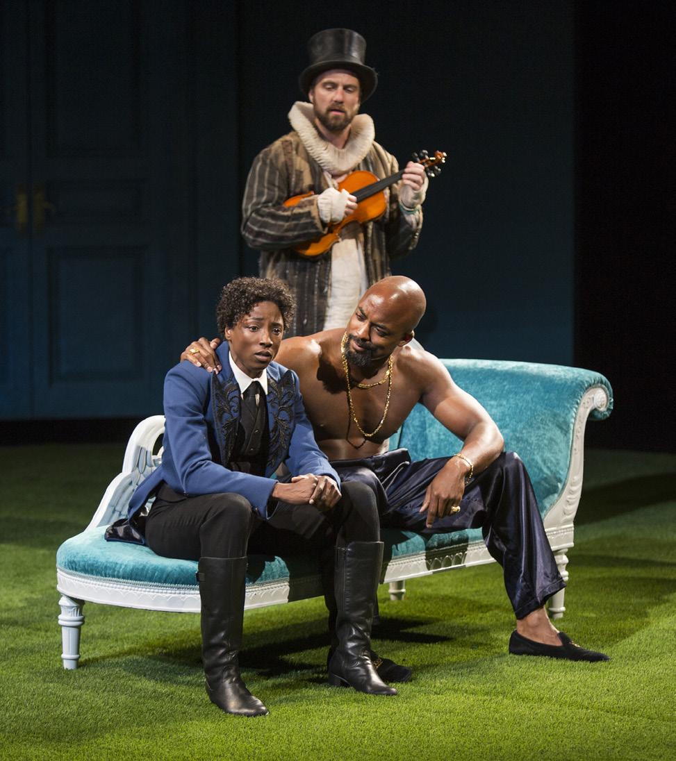 BE THE ARTIST Rutina Wesley, Manoel Felciano, and Terence Archie in a 2015 production at the Old Globe in San Diego. (Photo by Jim Cox) 5) Choose an appropriate song for your scene.