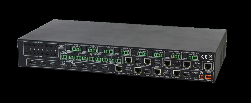Matrix Switchers 18Gbps HDBaseT 8x8 AND 4x4 matrix switchers (AC-MX88-AUHD-hdbt, ac-mx44-auhd-hdbt) These 18Gbps 4K60 (4:4:4) 8x8 and 4x4 HDBaseT matrix switchers with ICT