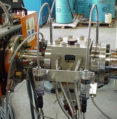 APPLICATIONS Extrusion PRESSURE AT THE GEAR PUMP Used to improve the flow stability to