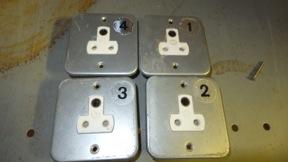 E161 Qty 4 used 5A metalclad sockets Used Qty 4 used 5A metalclad sockets.