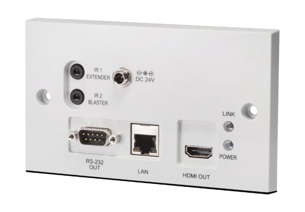PU-607BDWP-RX HDMI over Single CAT5e/6/7 HDBaseT - Bi-Directional PoE