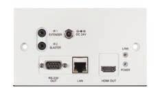 Bi-Directional PoC TX & RX PU-607BD-TX 5-Play HDBaseT Transmitter with Bi-directional PoC (100m) HDMI, 2-Way IR, 2-Way RS-232, Bi-directional PoC and Single LAN connection over a Single CAT5e/6