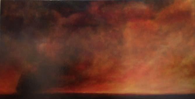 Untitled Vincent Fantauzzo Vincent Fantauzzo, in contrast to Mill s engagement with water, creates a painting of fire.