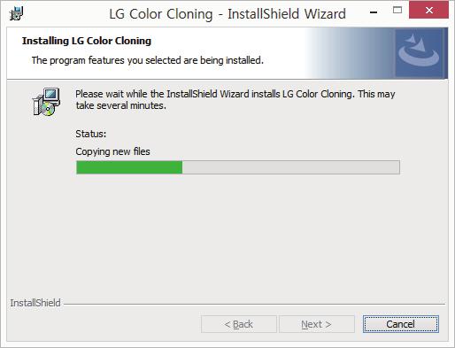 y To use the LG Color Cloning function, you must execute both the LG Color Cloning Windows application and the LG