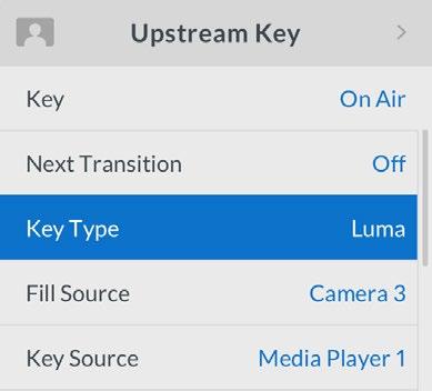 ATEM switchers have an auto key adjustment for pre multiplied keys so that when the pre multiplied key setting is enabled, the clip and gain parameters are automatically set by the system.