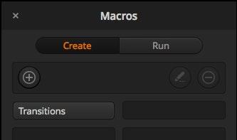 Macros can be recorded to any of the 00 macro slots. Up to 0 macro slots are visible on each page.