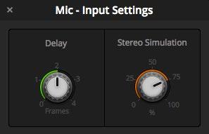 Click on the delay indicator below the level input knob to open the delay control A small popup window will open containing the delay adjustment knob.