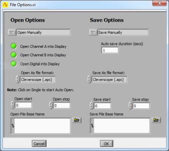 Cleverscope CS300 Reference Manual v2.11 Open Channel B into Display Click on button to activate. If not activated, Channel B is left as it is. This is useful for comparison purposes.