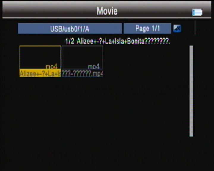 3.5.4 Movie,Music& Photo Will need to play the files in the USB stick and insert it into the machine. Press red key to option the mode of play files and text encode; then press menu key return.