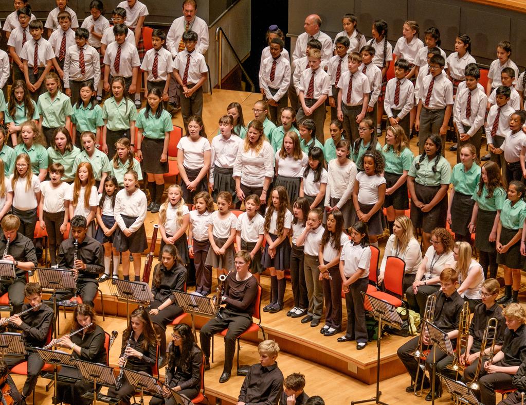 Symphony Hall is a large venue, and the vision of the project was not only that Charlie from Edgbaston would perform on stage with Sam from Chemsley Wood, but also that their parents and extended