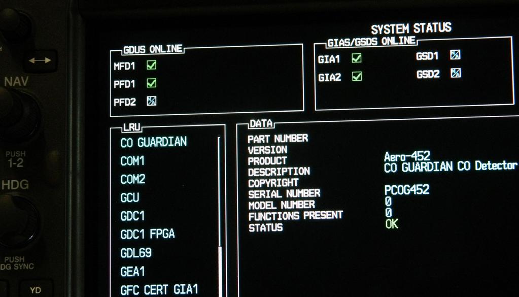 The other indication of fuel state is the digital data on the ENGINE FUEL selection on MFD. These numbers are based on the fuel flow signal sent to the G900 from the flowmeter on the engine.