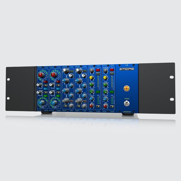 allows installation in recording studios and live touring racks (included) Earth lift switch eliminates any ground loop problems High power auto-ranging universal switch-mode power supply for use