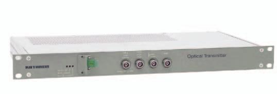 Directly modulated broadcast transmitters, 1,310 nm OTS 1303N-E 24610334 OTS 1305N-E 24610340 OTS 1308N-E 24610405 OTS 1313N-SC 24610404 Opto-electrical conversion of forward path signals such as
