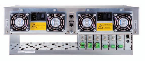 platform in detail Two redundant power supply units, each equipped with double fan units,