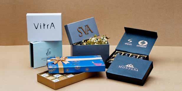 CORPORATE COLLECTION Magnet Logo Box Code # V 3 Fits: 12 chocolates Rate: ` 125 Diwali Print Box Code #