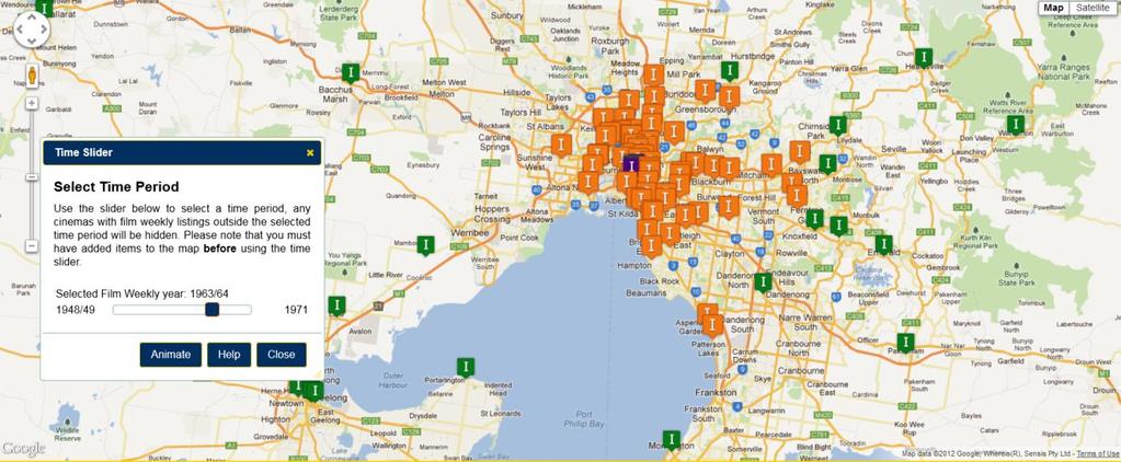 Closures Melbourne 1958-1963 Use the