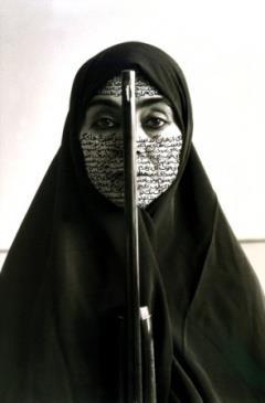 3. Shirin Neshat artwork, Rebellious Silence, reflects and captures Iranian culture and society. It is a quiet powerful voice for Muslim women's issues in the art world.