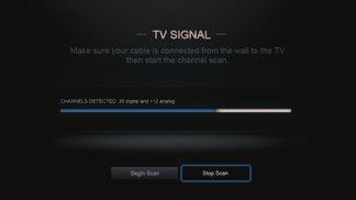If you have cable TV, select whether you have a cable box or if you connect the TV directly to a cable