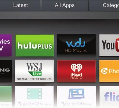 Apps with a small lock icon in the right-hand corner cannot be deleted. The following tabs are located at the top of your Fullscreen V.I.A. Plus Apps Window: My Apps: Displays Apps that are installed on your TV.