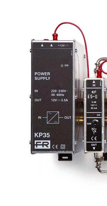The heart of the system: modules TERRESTRIAL PROCESSING KF, K120, K120A Single channel modules which integrate a filter and amplifier to enable the user to process each