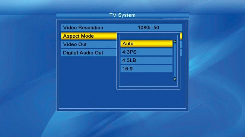 16 6 16. Video output signal resolution 17. Selecting the aspect ratio 18. OSD settings 19.
