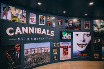 Exhibit Guide Cultural Cannibalism Pop Culture Intro Wall v Take 1-3 minutes to watch the videos and read the posters at the entrance of the exhibit o Why are societies so fascinated with cannibalism?