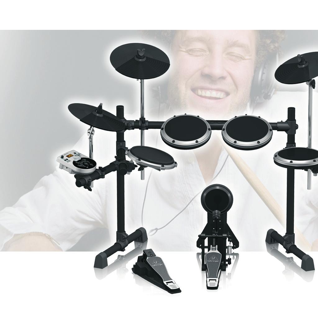 studio-grade drum, cymbal and percussion sounds Realistic-feeling, natural playing trigger pads and cymbals Dual-zone snare pad for drum head and rim playing techniques Audio
