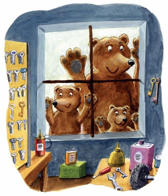 Narrator: Goldie dashed back to her truck and drove away. There was no time to go back to her shop in the forest. Meanwhile, the bears were following the smell of food. It came from Goldie s Locks.