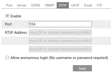 2. Check the corresponding version checkbox (Enable SNMPv1, Enable SNMPv2, Enable SNMPv3) according to the version of the SNMP software you download. 3.