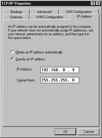 Open the COMMUNICATION SETUP menu in the WJ- HD500 SETUP menu, then set the IP Address, Netmask and Gateway specified.
