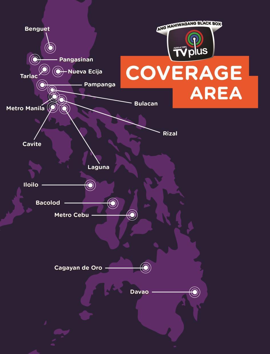 17 Sites Nationwide Luzon 1. Quezon City 2. Makati 3. Mandaluyong 4. Jala jala 5. Bulacan, Guiguinto 6. Bulacan, San Miguel 7.