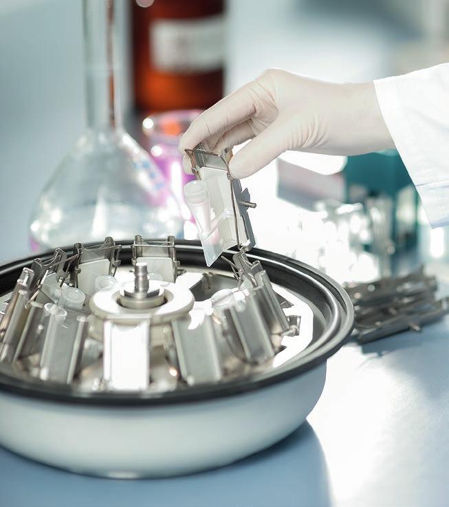 use Hettich lab centrifuges. There is no need to acquire a special cyto centrifuge.